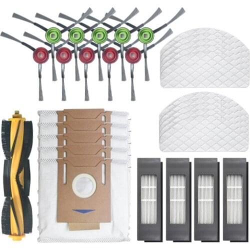 For Ecovacs Deebot OZMO T8 Sweeping Robot Vacuum Cleaner Main Brush Side Brush Filter Disposable Cleaning Mop Dust Bags
