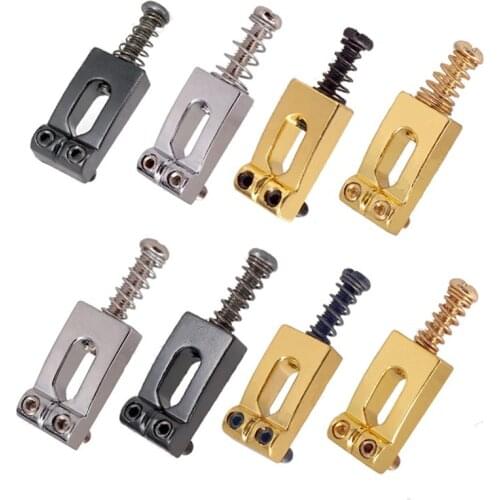 1pcs Silver Electric Guitar Tremolo Bridge Strings Concave Saddles guitar accessories parts Musical instrument