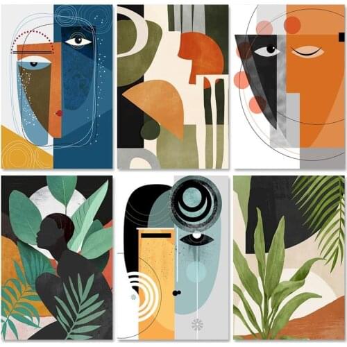 GATYZTORY Painting By Numbers Abstract DIY Unframe Acrylic Paint Handpainted Gift Coloring By Numbers Minimalist Wall Pictures F