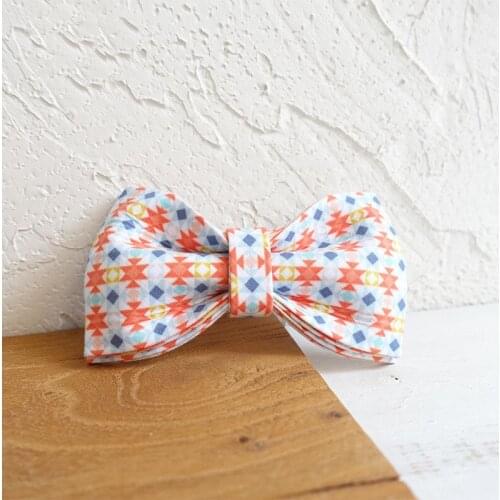 Geometric Dog Bowtie Pet Collar Accessory Puppy Cat Pet Supplies Grooming Tools Dogs Dismountable Ornamental Bow Tie
