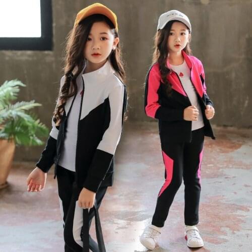 Girls Clothing Set Children 2021 Spring Autumn Sports Suit Long Sleeve Girls Tracksuits for Kids Clothes 4 6 8 10 12 13 Years