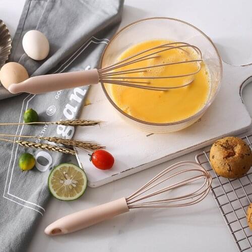 Kitchen Silicone Whisk Non-Slip Easy to Clean Egg Beater Milk Frother Kitchen Utensil 17x4x4cm Kitchen Silicone Egg Beater Tool