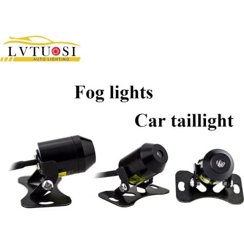 LVTUSI Traight Line Anti Collision Car Laser Tail Fog Light Brake Light Plate Lamp Wire Auto Reverse Light Parking Light CD