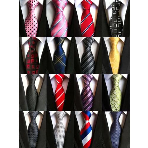 Ricnais 8cm Mens Tie Silk Plaids Floral Luxury Necktie Striped Ties For Men Business Formal Dresses Wedding Accessories Boy Tie