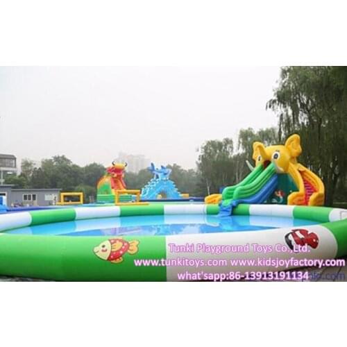 Inflatable elephant water slide for chidlren and adults (not including pool)