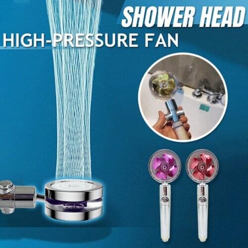 High Pressure Water Saving Spray Shower Head 360 Rotated Rainfall Shower Head Bathroom Hand-held Pressurized Massage Shower Head
