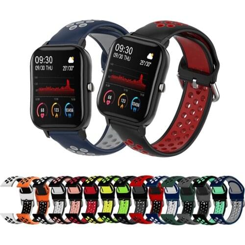 20mm Silicone Strap For COLMI P8/P8 Plus Pro Sport Replacement Watchband For COLMI P9 P10 P12 V23 Pro Land 2S Bracelet Ремешок