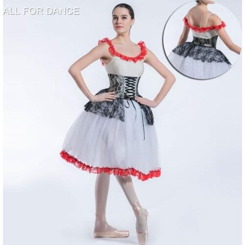 Ivory Top Bodice Romantic Tutu Girl & Women Ballet Costume Ballerina dance Tutu