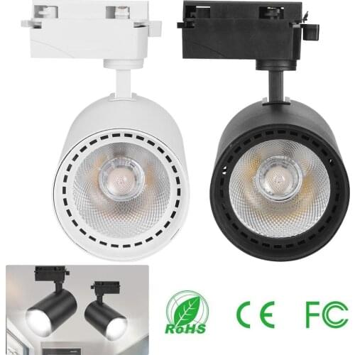 LED Track Light 30W COB Ceiling Rail lights For Pendant Kitchen Clothes Shop Shoes Store Retail Spot Wall Lamp Rail Spotlights