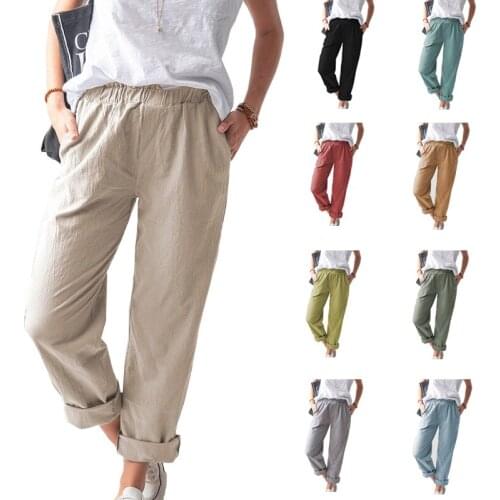 TECHOME Women's Straight Trousers