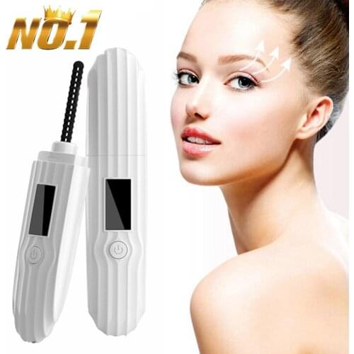 Electric Heated Eyelash Perm Mini Electric Ceramic Heat Eyelash Curler Device Eyelash Curling Ironing Eyelashes Curler Clip Tool
