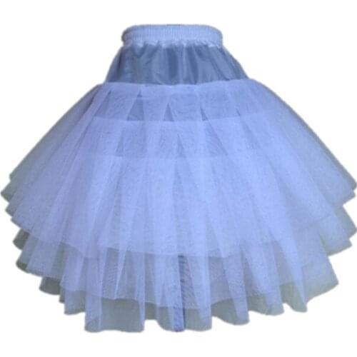 New Children Petticoats for Formal Flower Girl Dress 3 Layers Hoopless Short Crinoline Little Girls Kids Child Underskirt