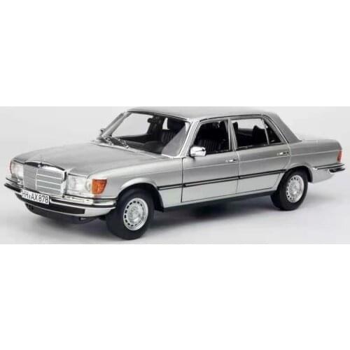 1:18 NOREV For BENZ 450 SEL 6.9 W116 1976 Diecast Model Car Boys Girls Gifts Collection Ornament Display Silver Metal,Plastic