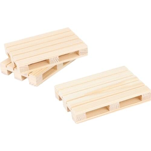 1PCS New Mini Wooden Pallet Beverage Coasters Insulation Pad Cup Coaster Pot Mat