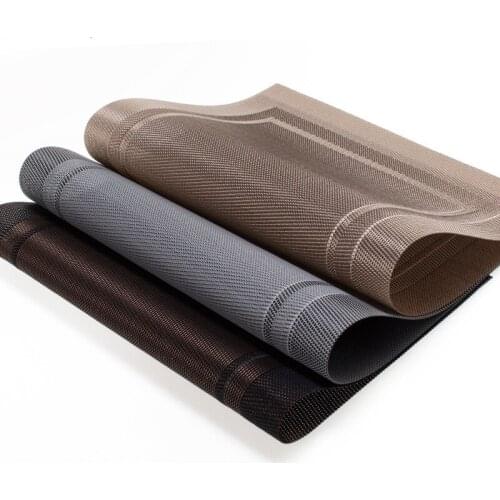 4pcs PVC napkin insulation pad Chinese rectangular non-slip household dishes and coasters Table accessories table mats 30cm*45cm