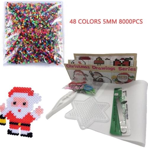 48/72 color hama bead toy 2.6/5mm perler puzzle children 3D puzzle diy toy fuse bead nail board ironing paper