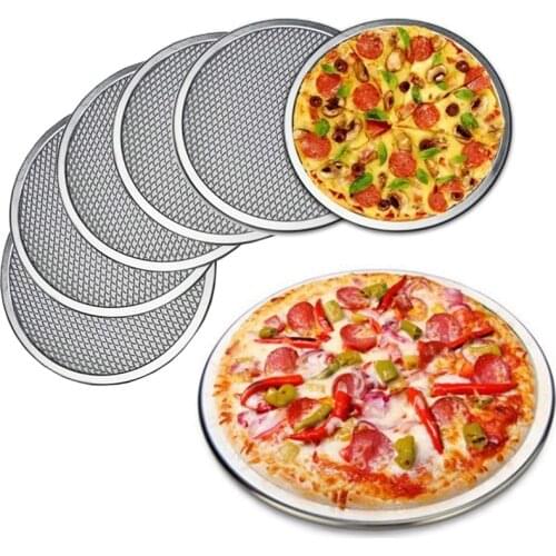 6 Inch Aluminum Pizza Screen Pizza Pan with Holes Pizza Pan,Baking Tray for Round Pizza Crisper Tray Pizza Baking Tray