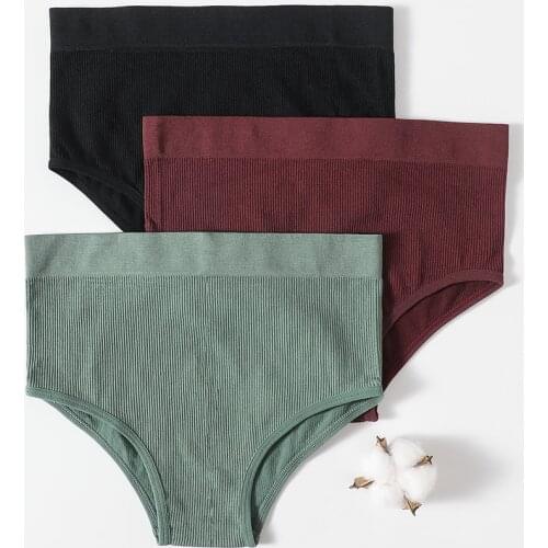 Seamless Panties Women Underwear Sexy High Waist Brief Hip Lift Female Underpants M-XL Shaperwear High Leg Cut Panties Lingerie