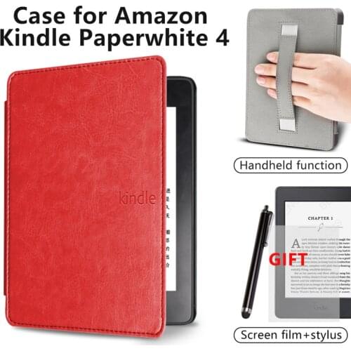 PU Leather Case for Kindle Paperwhite 4 10th Generation Cover for 2018 Waterproof Kindle Paperwhite 4 6" E-reader Funda