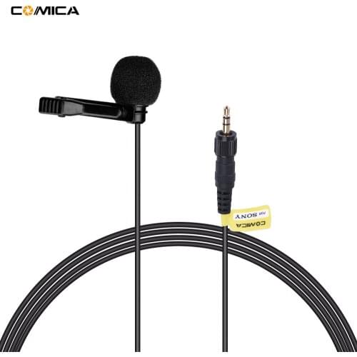 COMICA CVM-M-O2 3.5mm Omnidirectional Microphone Input Line Cable for Sony Wireless Microphones