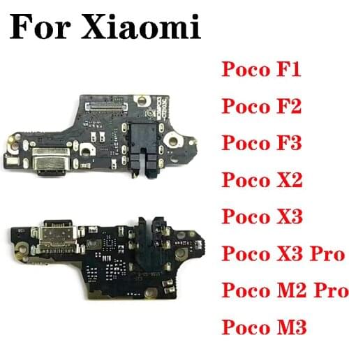 USB Charging Dock Port Socket Jack Plug Connector Charge Board Flex Cable For Xiaomi Mi POCO F2 Pro F1 Pocophone X2 X3 M2 M3
