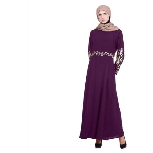 Elegant Muslim Clothing Print Abaya Maxi Dress Cardigan Long Robe Gowns Tunic Middle East Ramadan Dubai Arab Islamic Prayer SL11