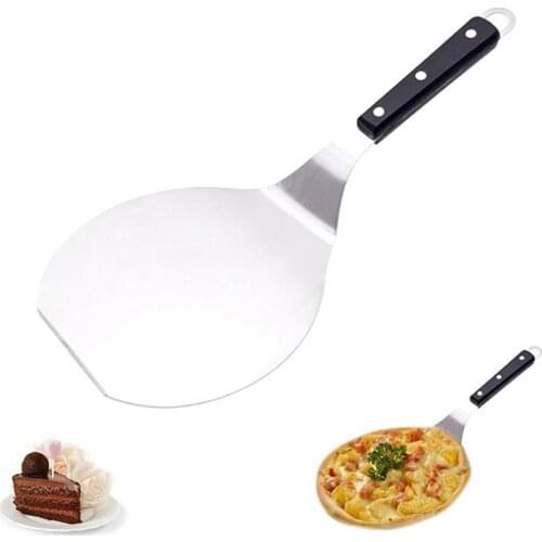 Pizza Stone Baking Pastry Tools Stainless Steel Anti-scalding Pizzas Spatula Oak Handle Cake Shovel Kitchen Accessories