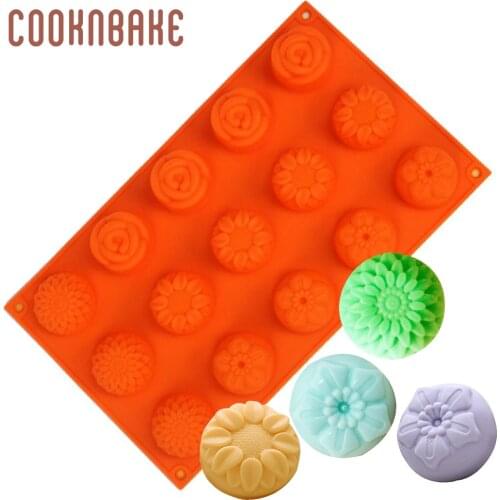 Cake Baking tool Silicone Chocolate mold rose silicone cake handmade soap mold jelly pudding ice cube mould bakeware pastry mold