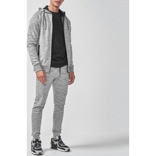 Custom sports gym hoodie and pants 2 piece jogger set for men
