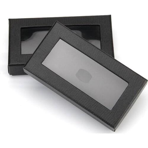 Classic Black Bow Tie Box Tie Necktie Tie Gift Boxes Mens Tie Packaging Dispaly Storage Cases Gift Boxes Window Top 100pcs/lot