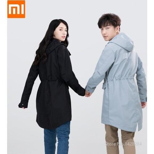 Xiaomi ZENPH man woman autumn fashion Loose hooded Casual coat windproof and waterproof long windbreaker jacket
