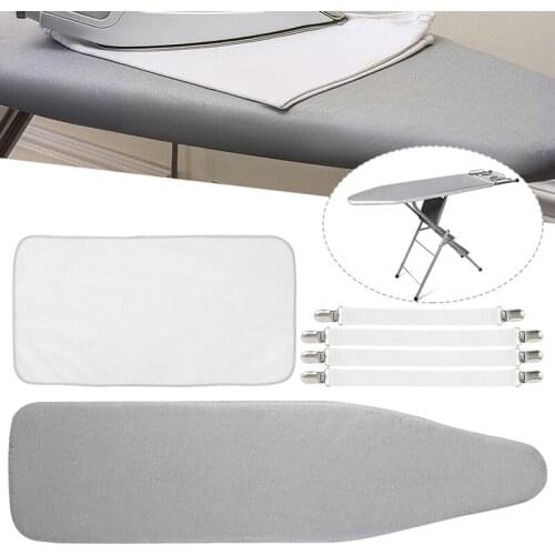 New Reflective Ironing Board Cover Fits Large and Standard Boards Pads Resist Scorching and Elastic Edge Covers