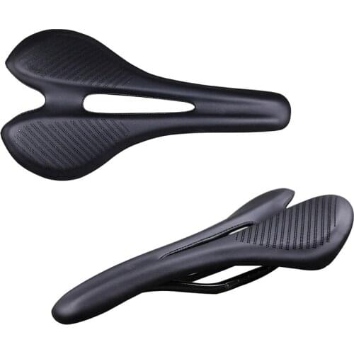2021 New139g Carbon Fiber Road Mtb Saddle Use 3k T800 Carbon Material Pads Super Light Leather Cushions Ride Bicycles Seat