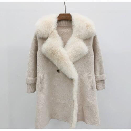 New Winter Women Coat Fashion Cashmere Wool Jacket Female Long Warm Woolen Overcoat Trench Coats