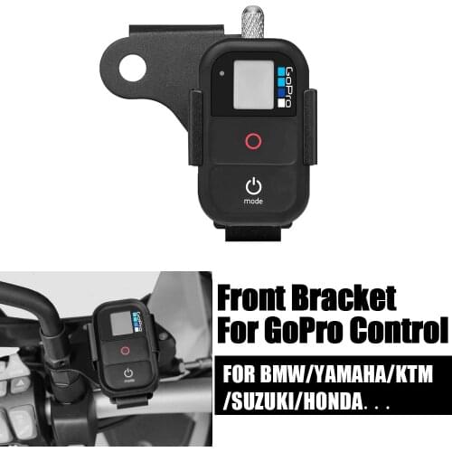 For BMW R1200GS F700GS F800GS G310R G310GS R1250GS F750GS F850GS R 1200 Front Bracket For GoPro Remote Control Motorcycle Parts