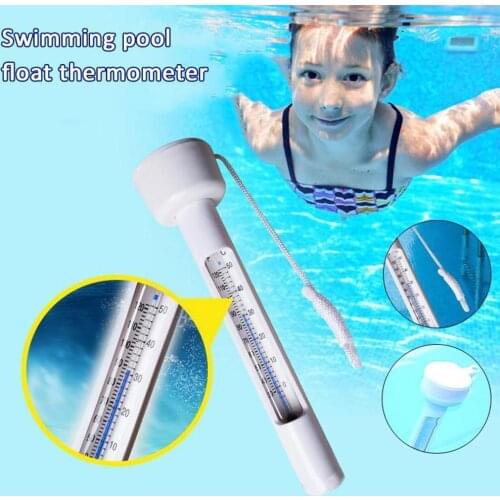 Swimming Pool Floating Temperature Gauge Mercury Scale Water Tool Measuring Thermometer Bathtub X0N8