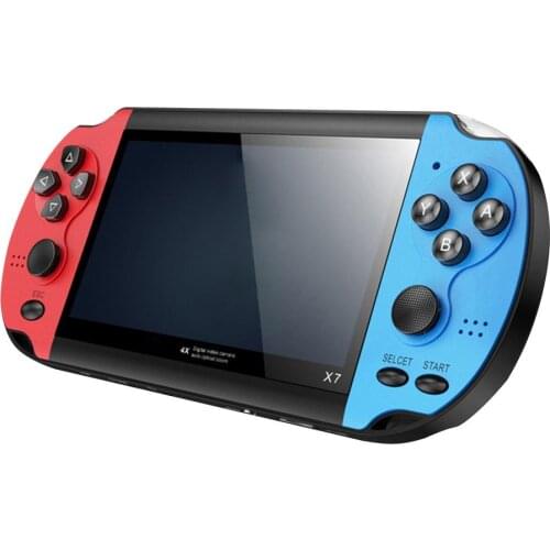 Handheld Game Console Display Nostalgic Classic Gaming Device 4.3 Inch X7 Mini Handheld Game Console 8GB Built-in 3000 Game