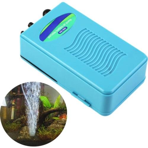 Portable Aquarium Battery Backup Operated Air Pump Aerator Aquarium Emergency Oxygen Pump for Fish Tank Aquarium Accessories