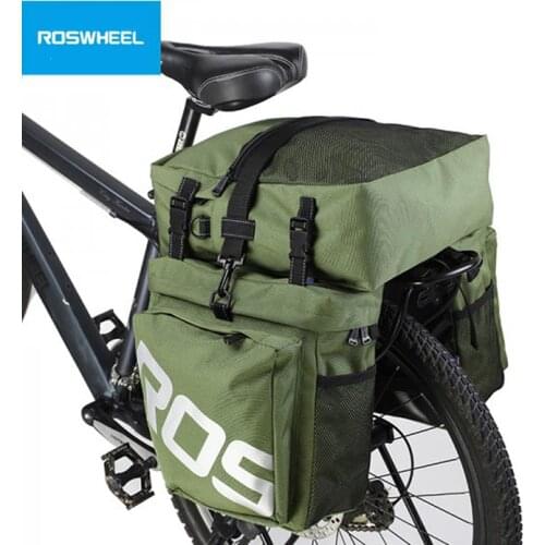 ROSWHEEL 3 Inch Bicycle Waterproof Bag MTB Mountain Bike Rack Bag Multifunction Cycling Velo Luggage Carrier Bag Bolso Bicicleta