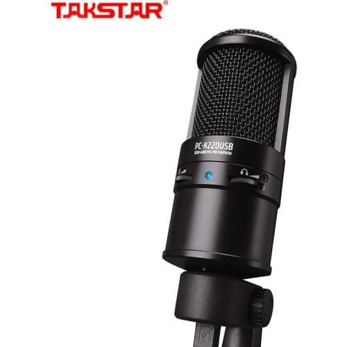 TAKSTAR USB Digital Recording Microphone plug and play For Webcast,influencer marketing,post dubbing,recording the singing