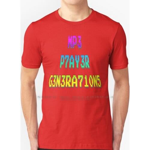 Funny Mp3 Player Generations Logo T Shirt 100% Pure Cotton Mp3 Player Mp3 Player Multimedia Generations Mp3 To Youtube Mp3