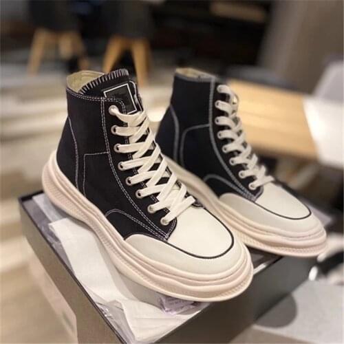 High Top Lace Up Women Vulcanized Shoes Platform Wedges Women Casual Shoes Comfortable Outdoor Feetwear Trainers Sneakers Women