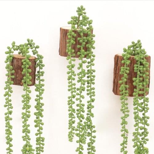 1 Piece Artificial Flower String of Pearls Wall Hanging Artificial Succulents Plants for Wedding Party, Christmas, Hotel, Home