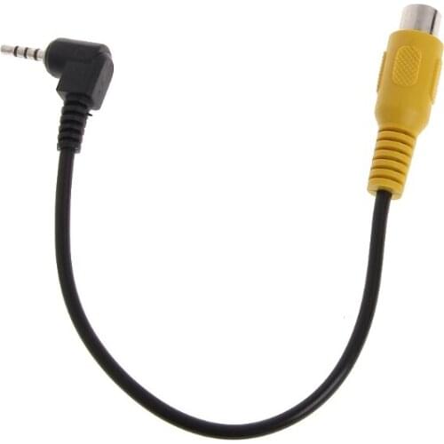 2.5mm Stereo Jack Male Plug To RCA Female Video Converter Adapter Cable For GPS