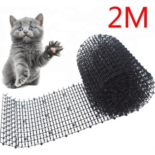 2M Garden Cat Scat Mat Anti Gatos Prickle Strips Keep Cat Away Safe Plastic Spike Cat for Puppy cat dog supplier
