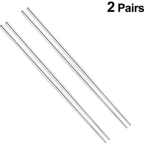 2 Pair Of Stainless Steel Chopsticks Extra Long 14 Inch Hot Pot Chopsticks Cooking Frying Noodle Chopsticks Kitchen Accessories