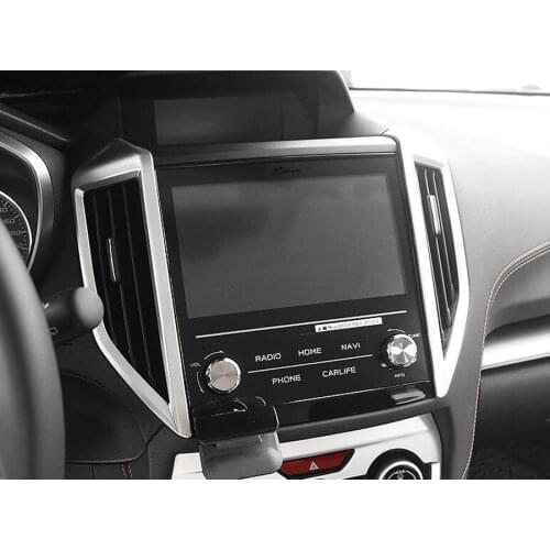 2Pcs/set Car Interior Front Console Air Conditioner Outlet Vent Frame Trim Bezel Cover For Subaru XV 2018 Car-styling