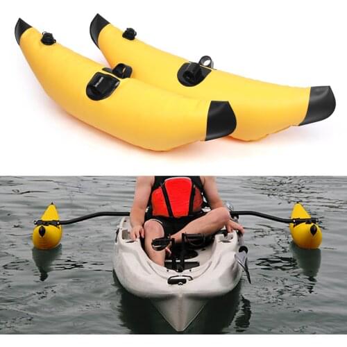 2pcs Kayak PVC Inflatable Outrigger Float Kayak Boat Fishing Standing Float Stabilizer System Kit