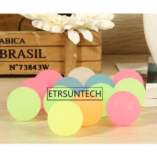 500pcs High Bounce Rubber Ball Luminous Small Bouncy Ball Pinata Fillers Kids Toy Party Favor Bag Glow In The Dark