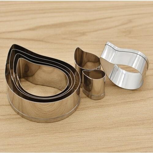 7PCS High Quality Stainless Steel Paisley Spiral Flower Petal Mould Cutting Tools Pottery Clay Tool DIY Craft